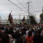 大津諏訪神社の御柱祭を見る
